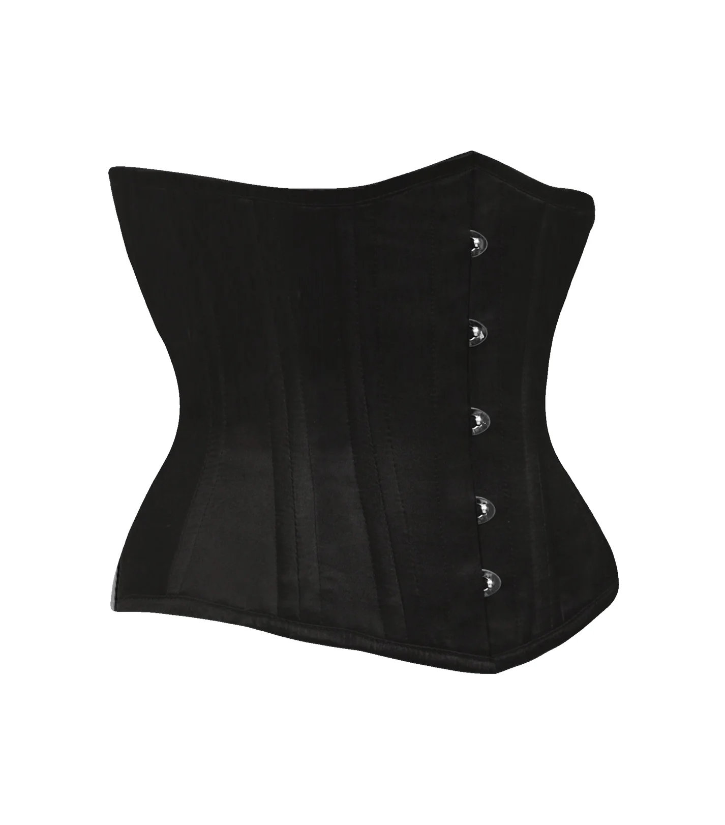 The Underbust No. 1 - Black Cotton Authentic Handmade Corset