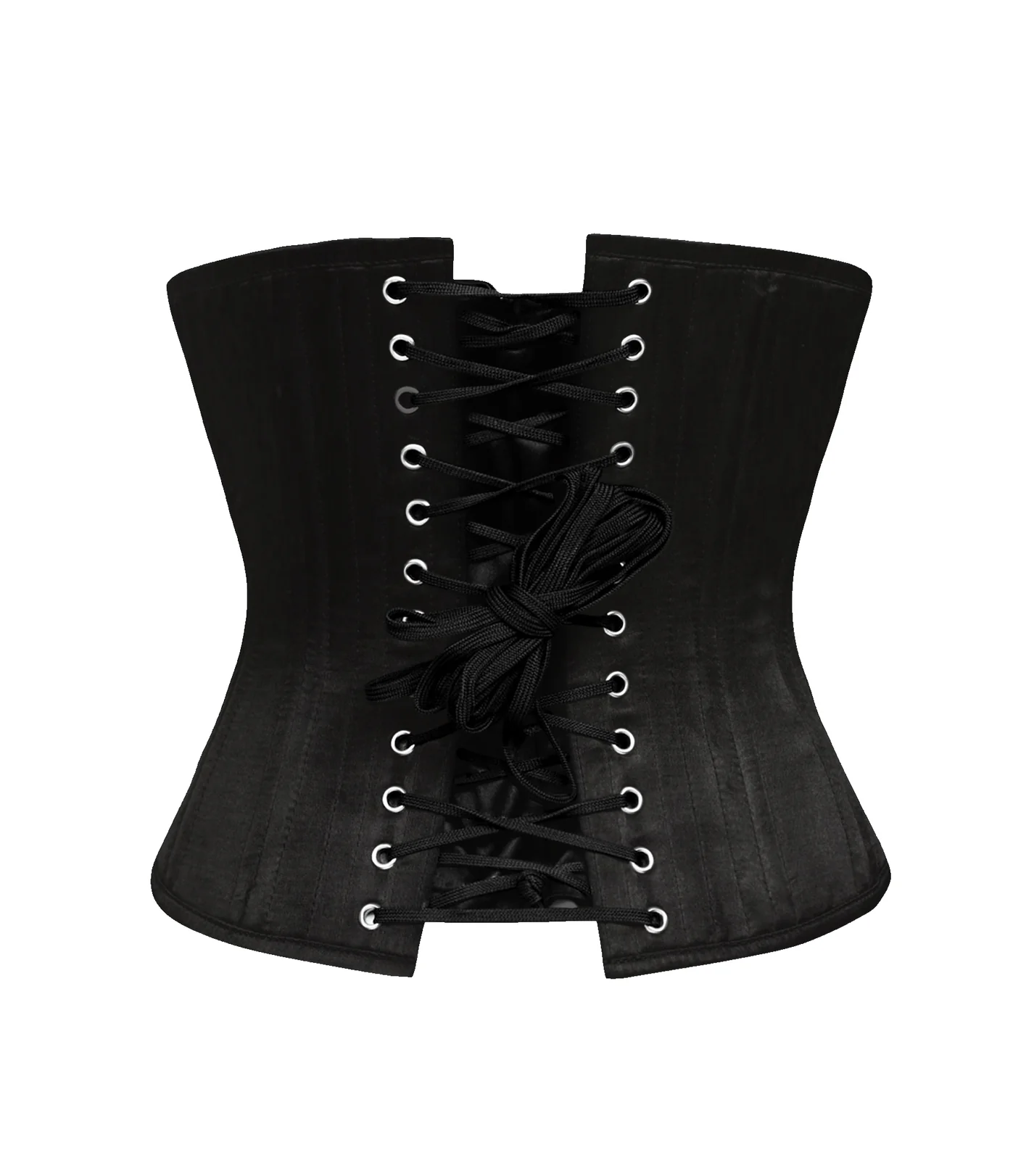 The Underbust No. 1 - Black Cotton Authentic Handmade Corset