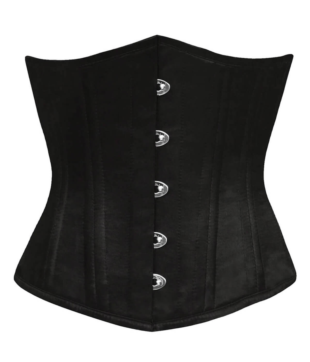 The Underbust No. 1 - Black Cotton Authentic Handmade Corset